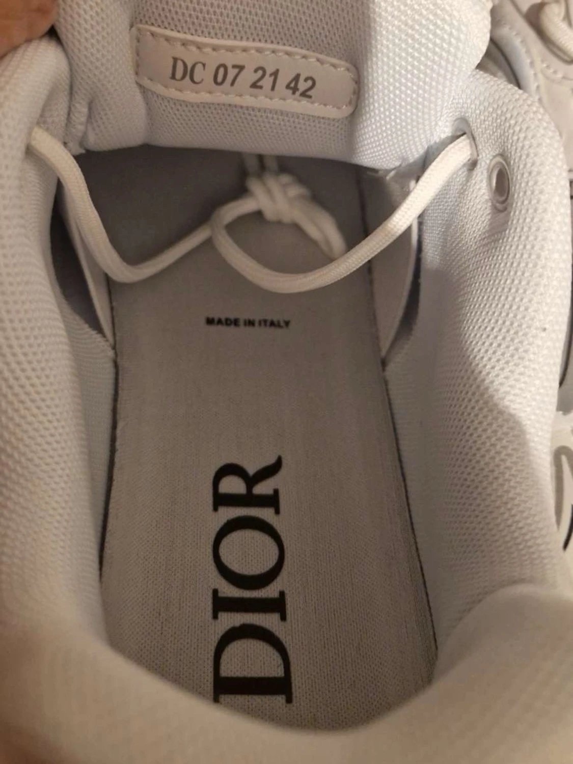 Vita Dior B30 sneakers med reflexdetaljer - 4
