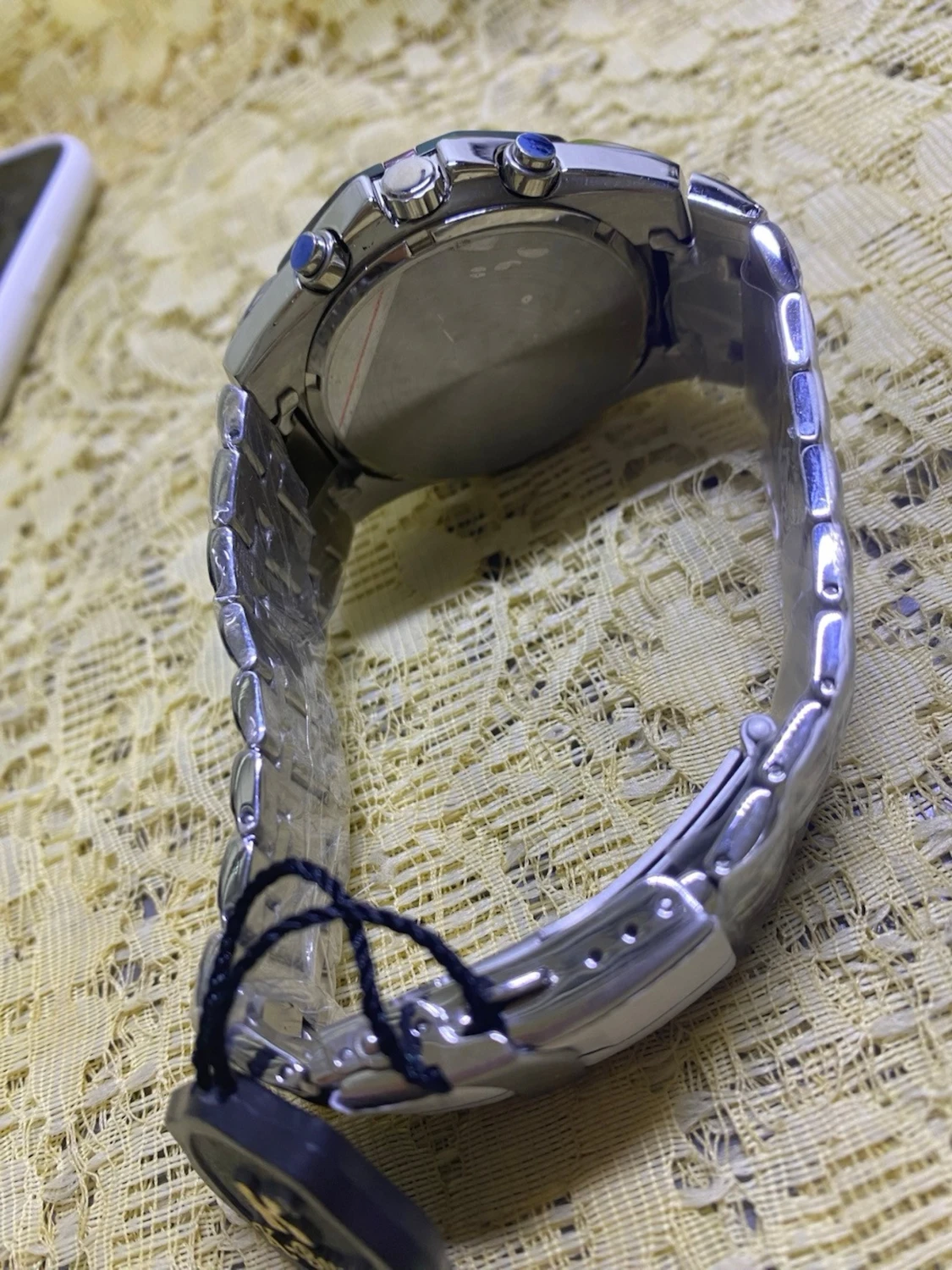 Kademan silverfärgad kronografklocka - 2