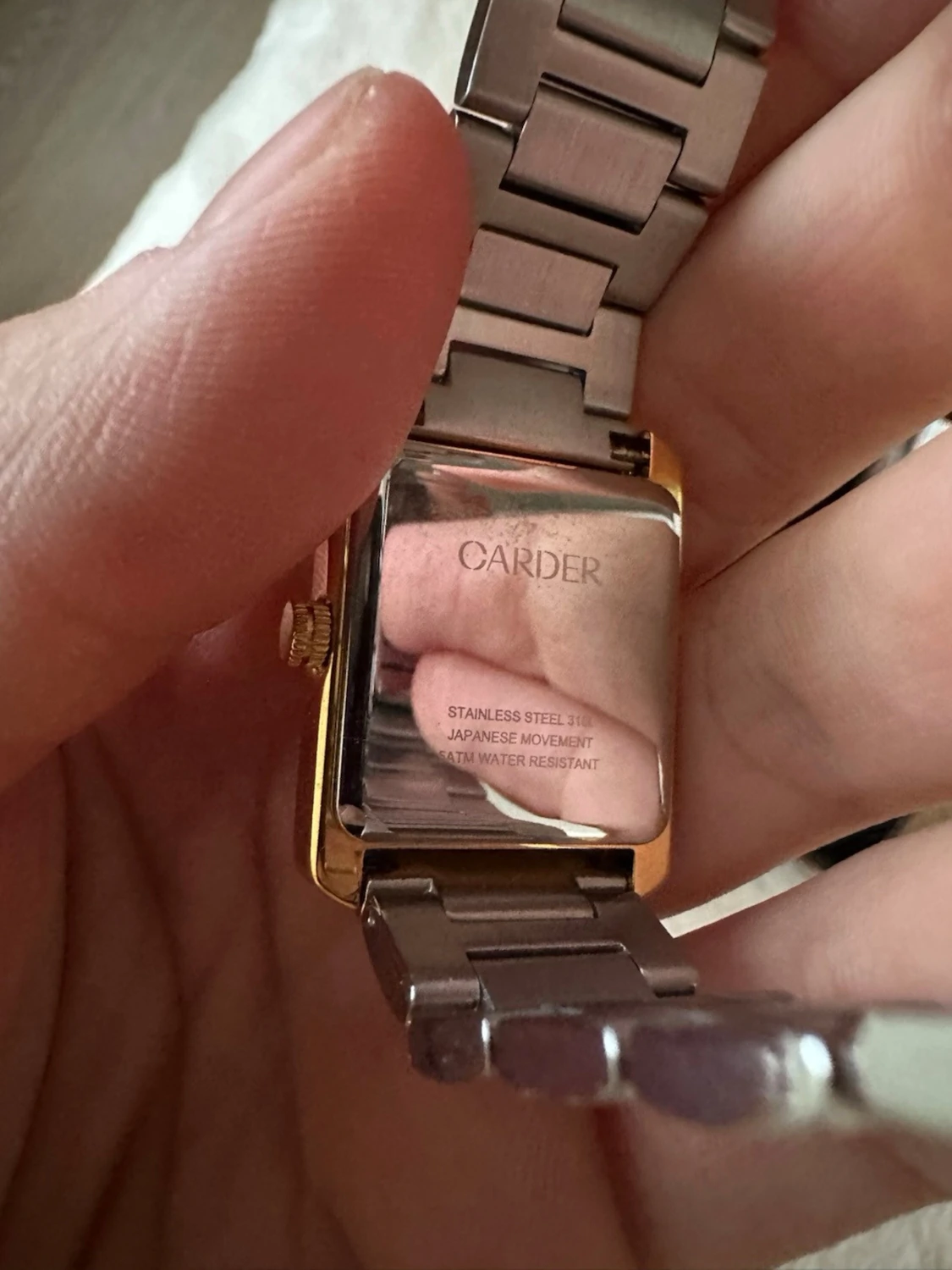 Carder Mason white/gold watch - 3