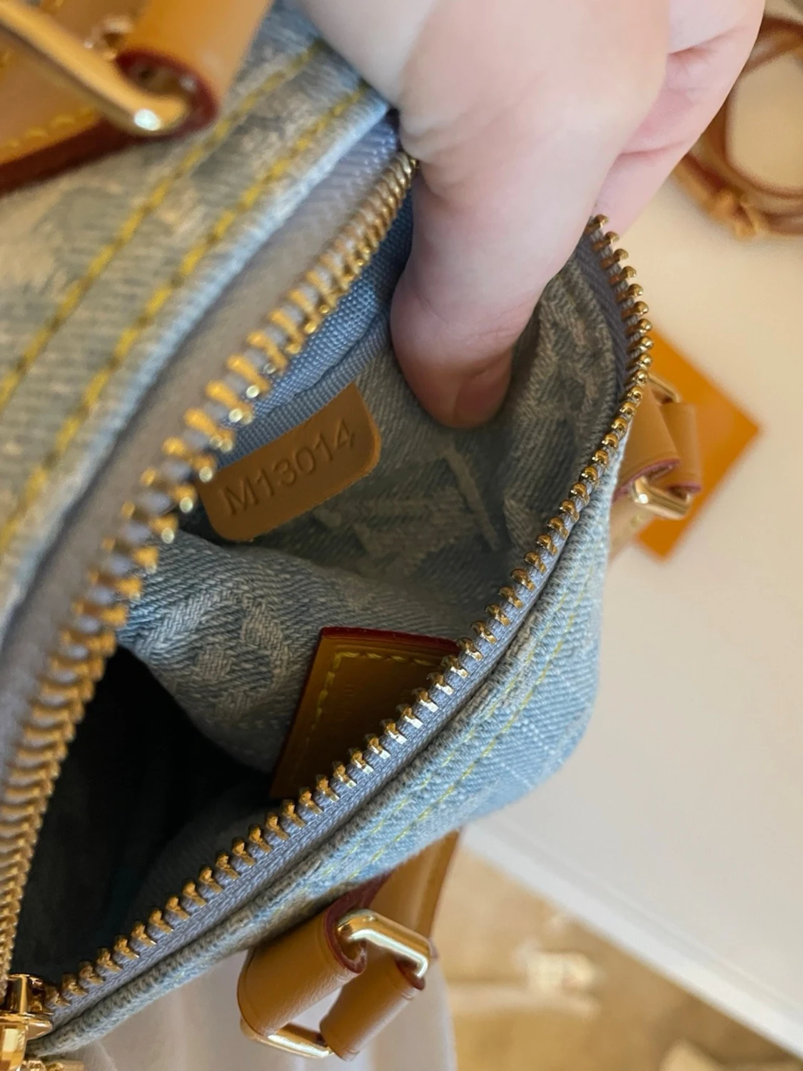 Louis Vuitton denim handväska - 5