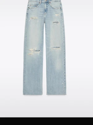 raka zara jeans med hål  - inga tecken på användning 