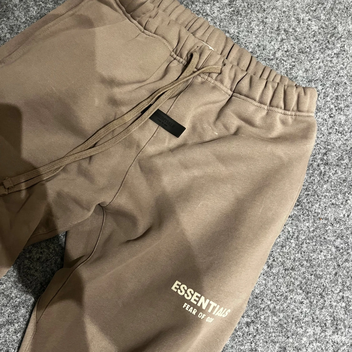 Essentials brown baggy sweatpants - 1