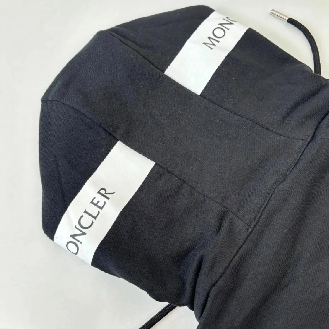 Svart Moncler hoodie med dragkedja - 2