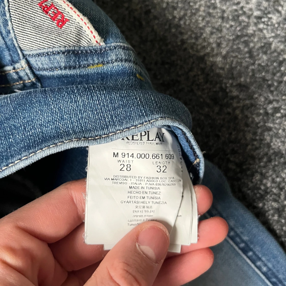 Replay jeans i ljusblå denim, W28 L32 - 3