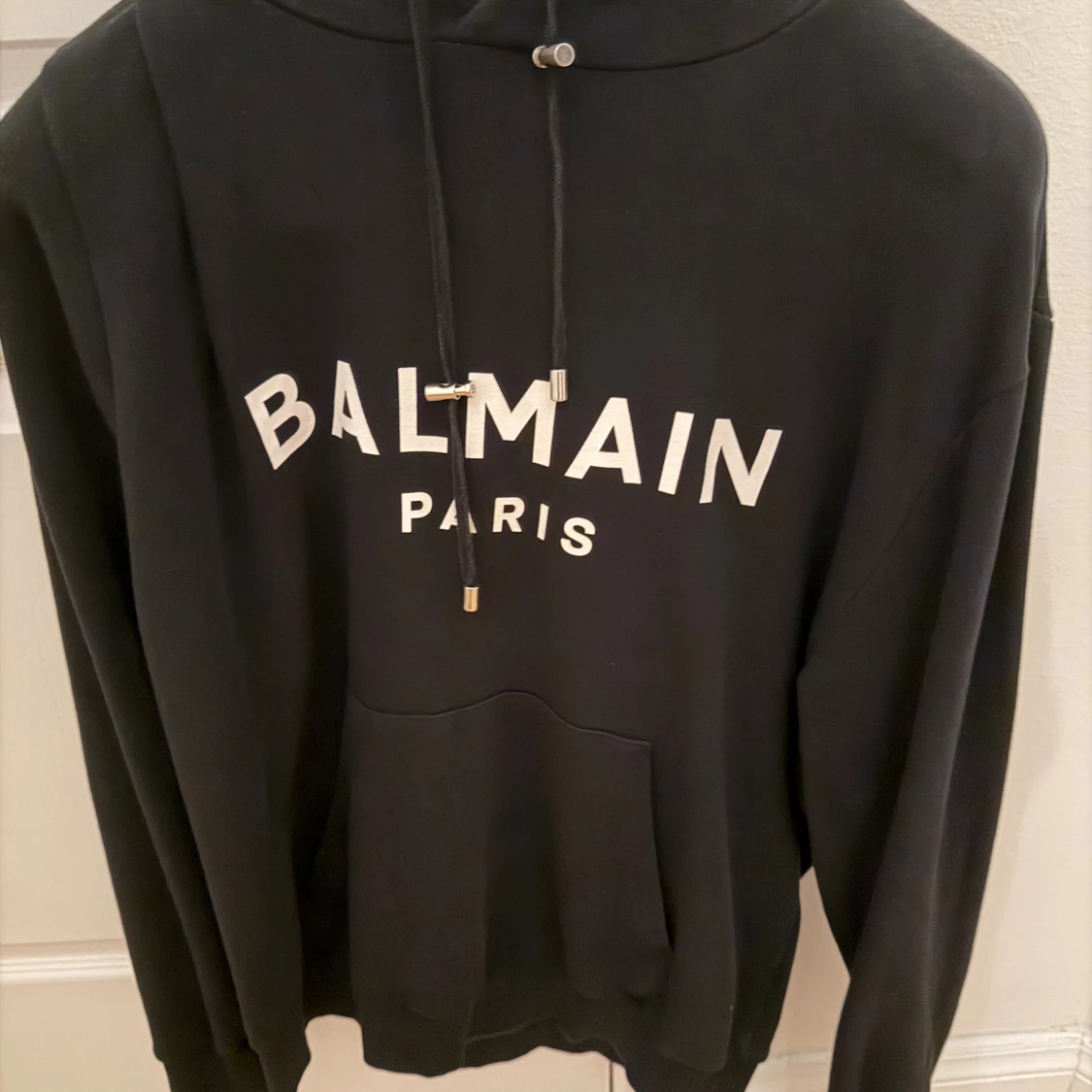 Svart Balmain hoodie 