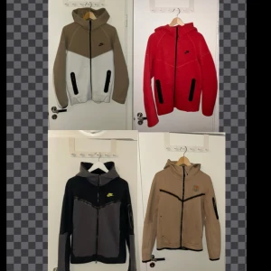 Nike tech fleece, 4 för 1650 - Säljer mina tech fleeces eftersom jag slutade använde de några månader sen, Varje kofta köpte jag för ungefär 1200. Men har inte använt de så mycket, så de är i bra skick. Tänk på att en tech fleece från affären kostar ungefär 1200 och jag säljer 4 för 1500😁. Alla är storlek S.