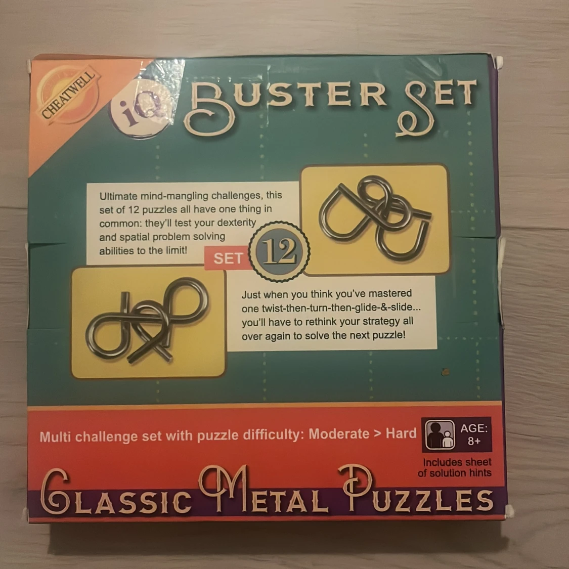 IQ Buster Set Classic Metal Puzzles 12 - 1