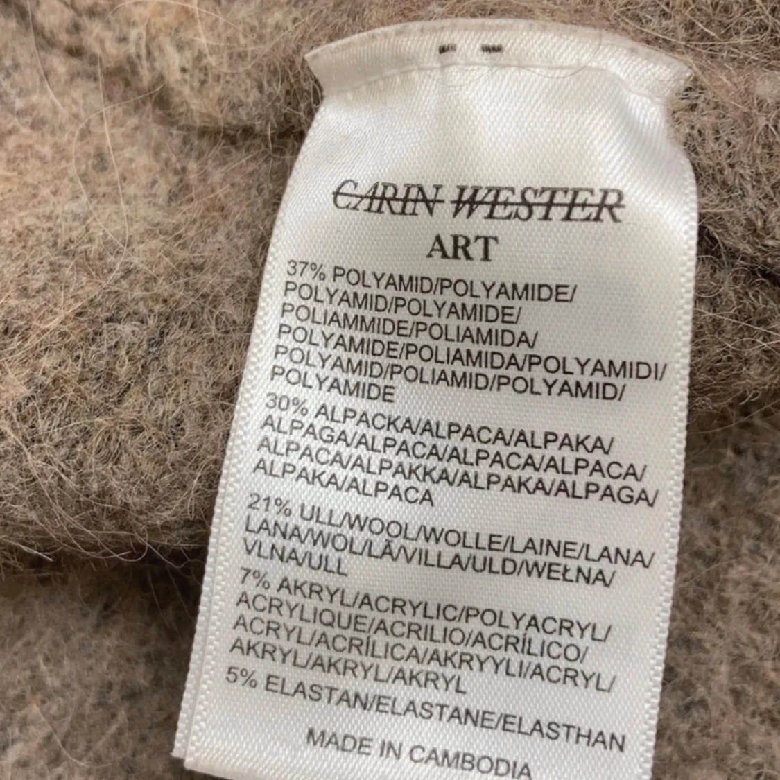 Ull/alpacka kofta  - 3