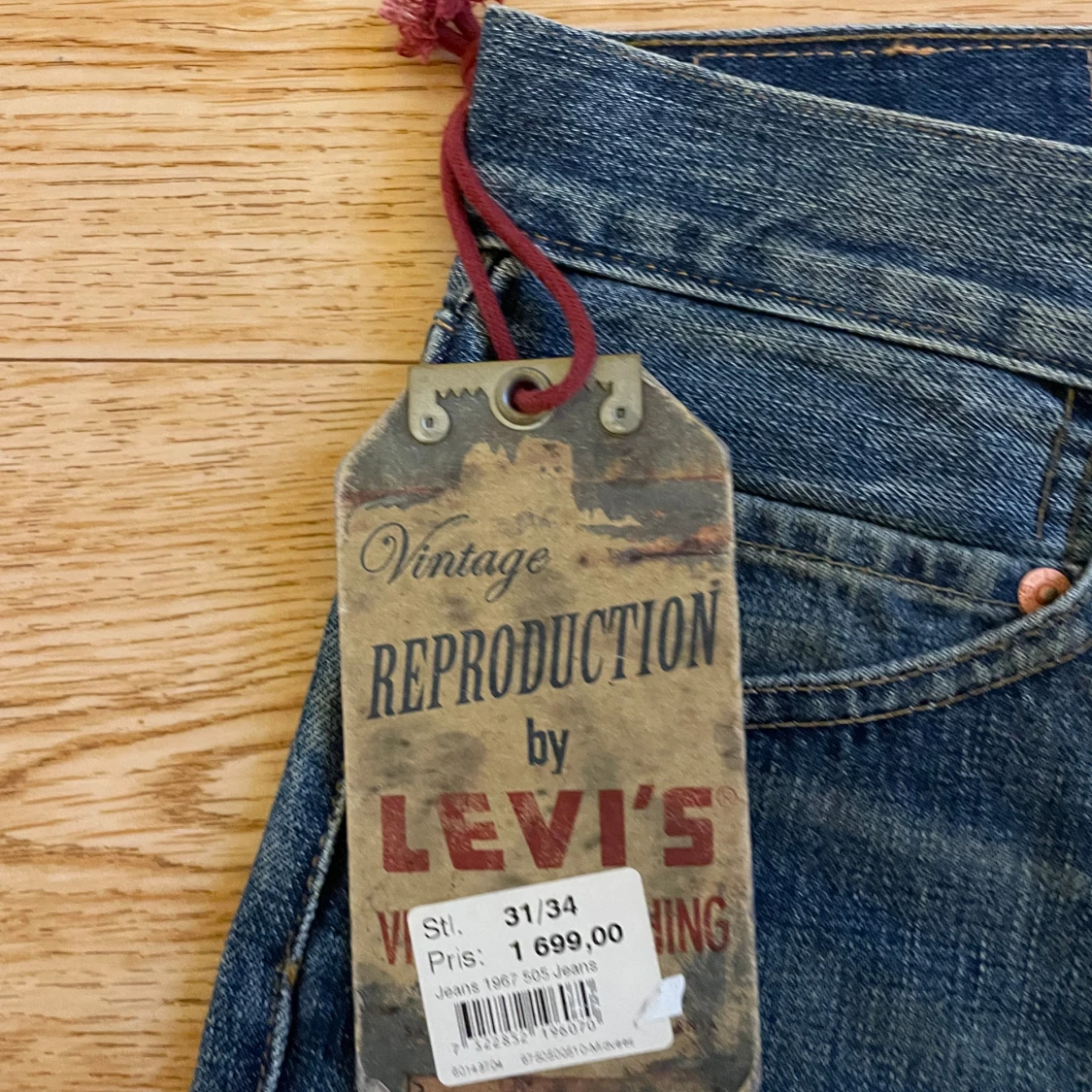 Levi's 505 jeans blå vintage 31/34 - 2