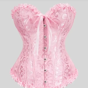 Rosa korsett  - Supersnygg korsett som är perfekt till halloween eller annan fest. Postar samma dag, förhoppningsvis inom någon timme så det hinner komma