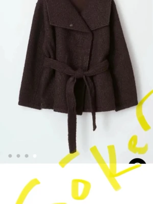 Brun omlott teddyjacka med bälte - SÖKER!! XXS eller XS