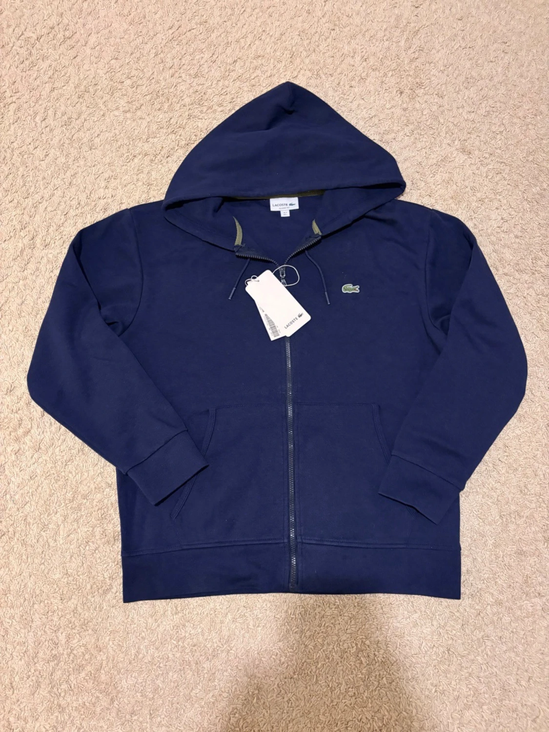 Marinblå Lacoste Zip-Up Tröja