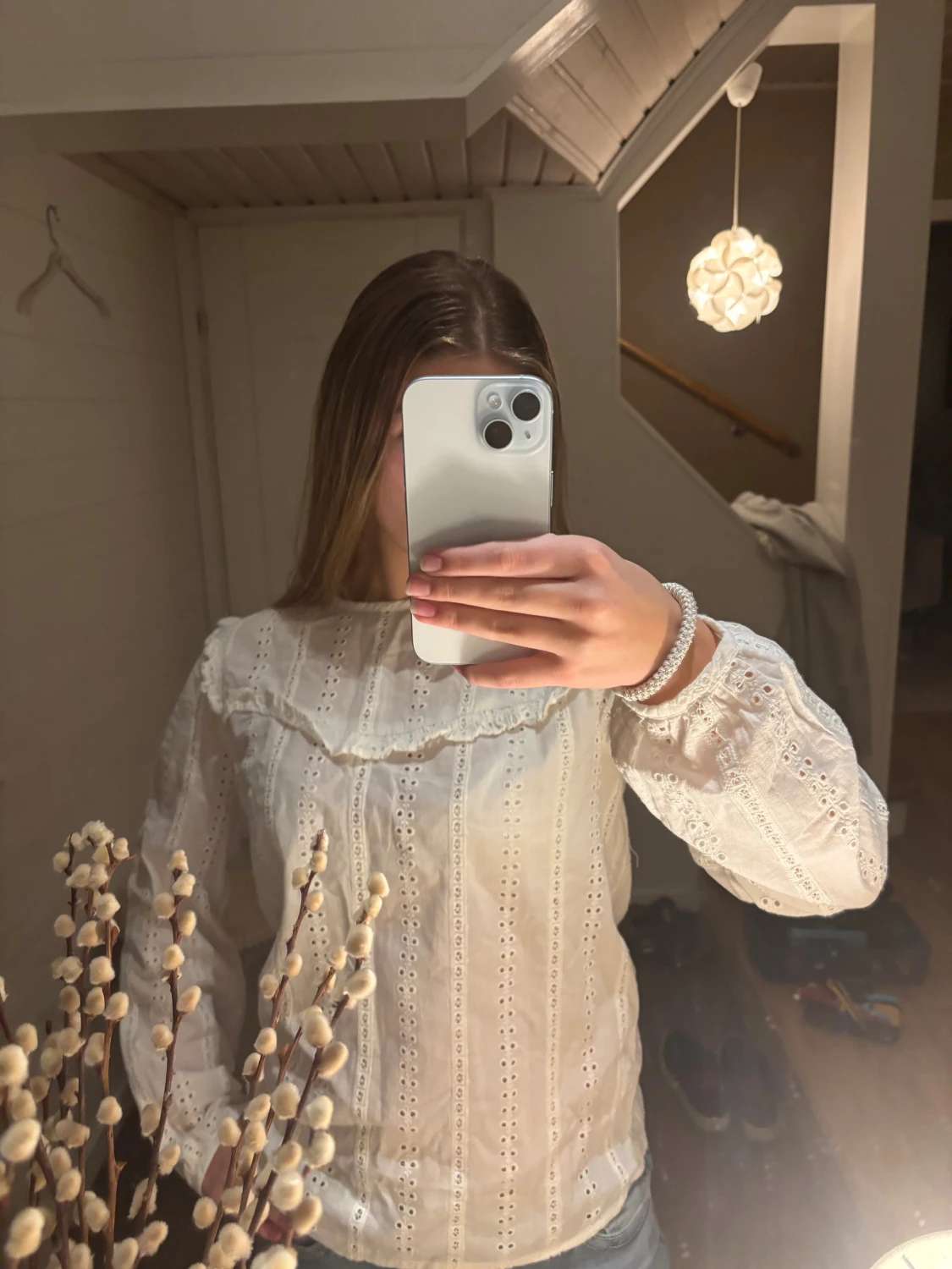 Vit spetsblus från Saint Tropez