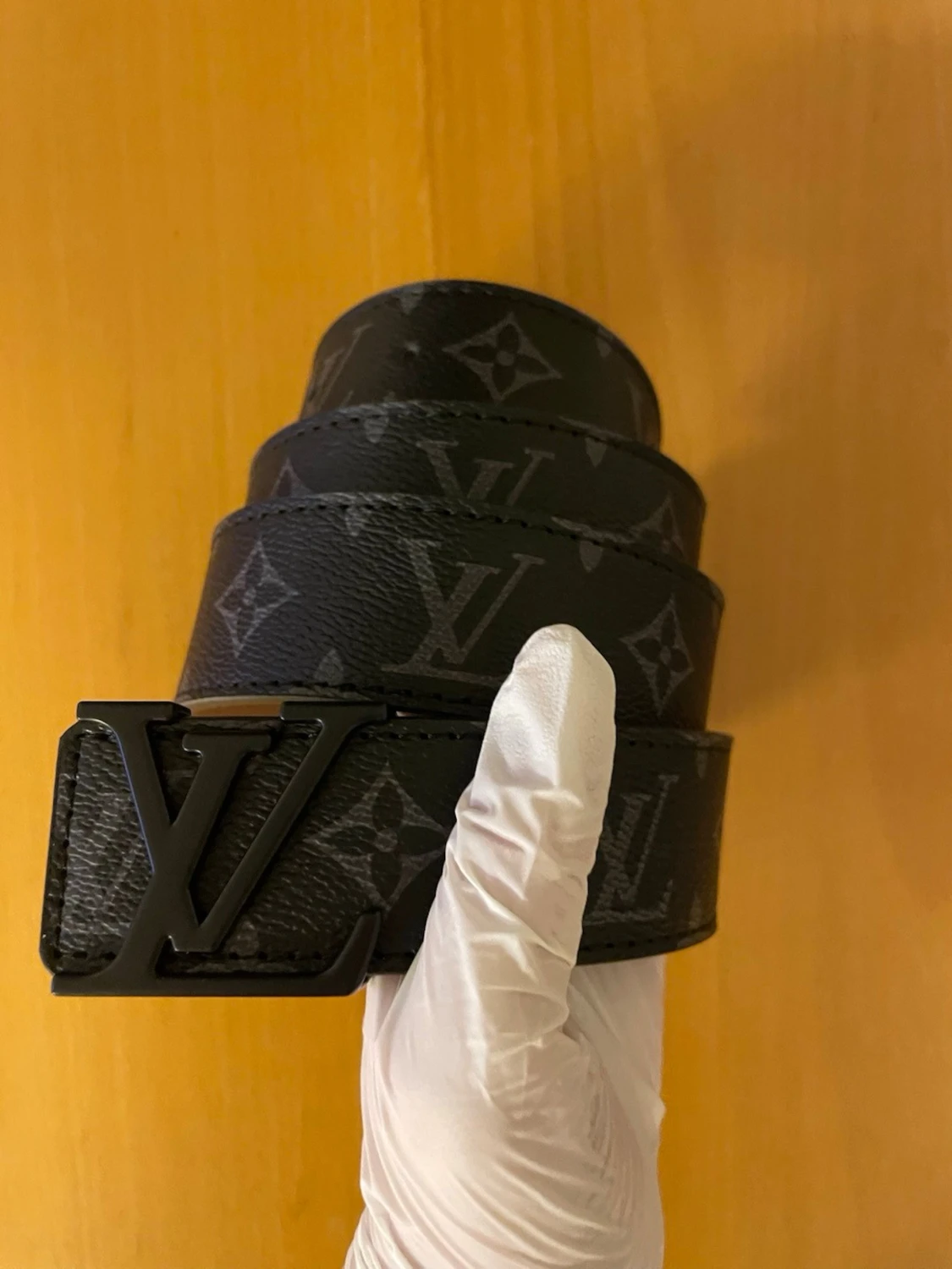 Svart Monogram Bälte