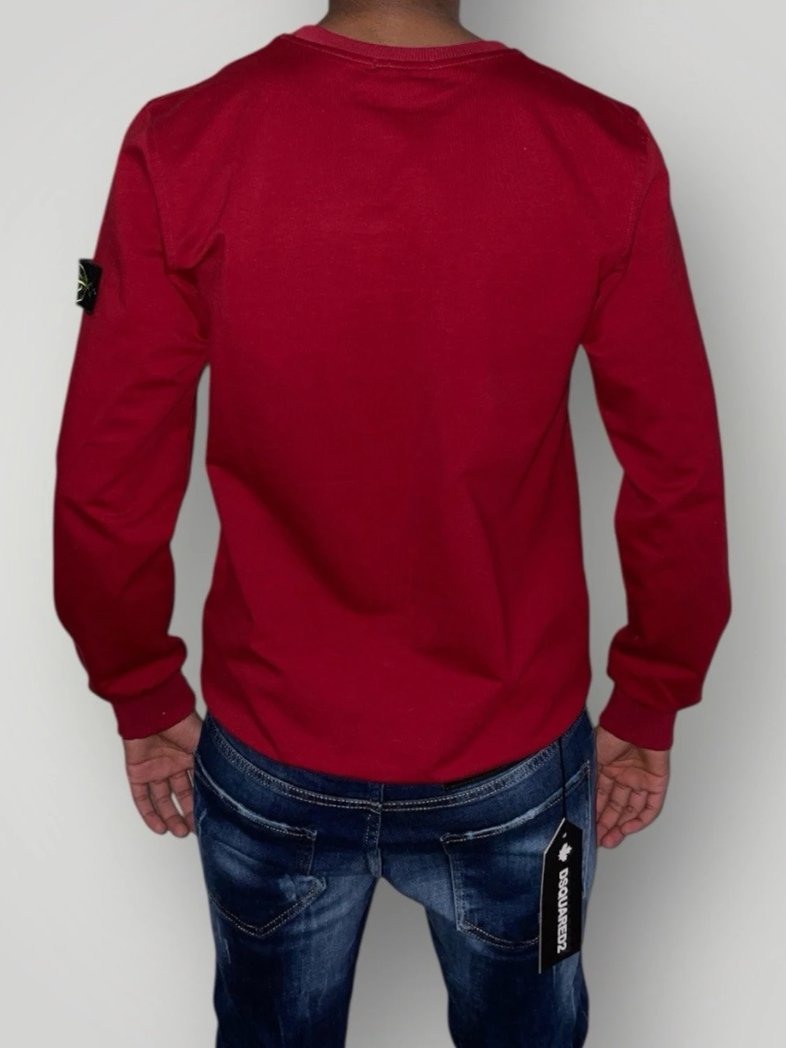 Stone Island tröja strl M röd  - 1