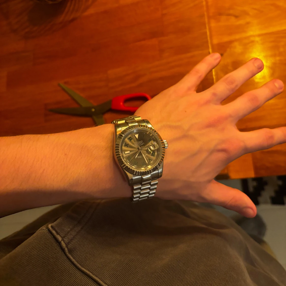 Seiko Datejust Oyster Olive Roman - 1