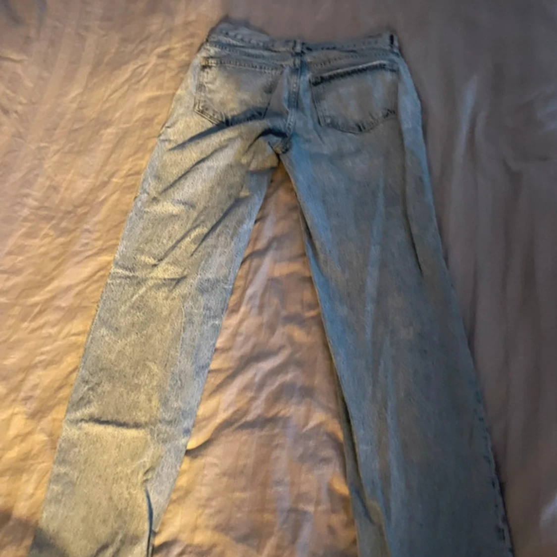 ljusblå raka jeans - 3