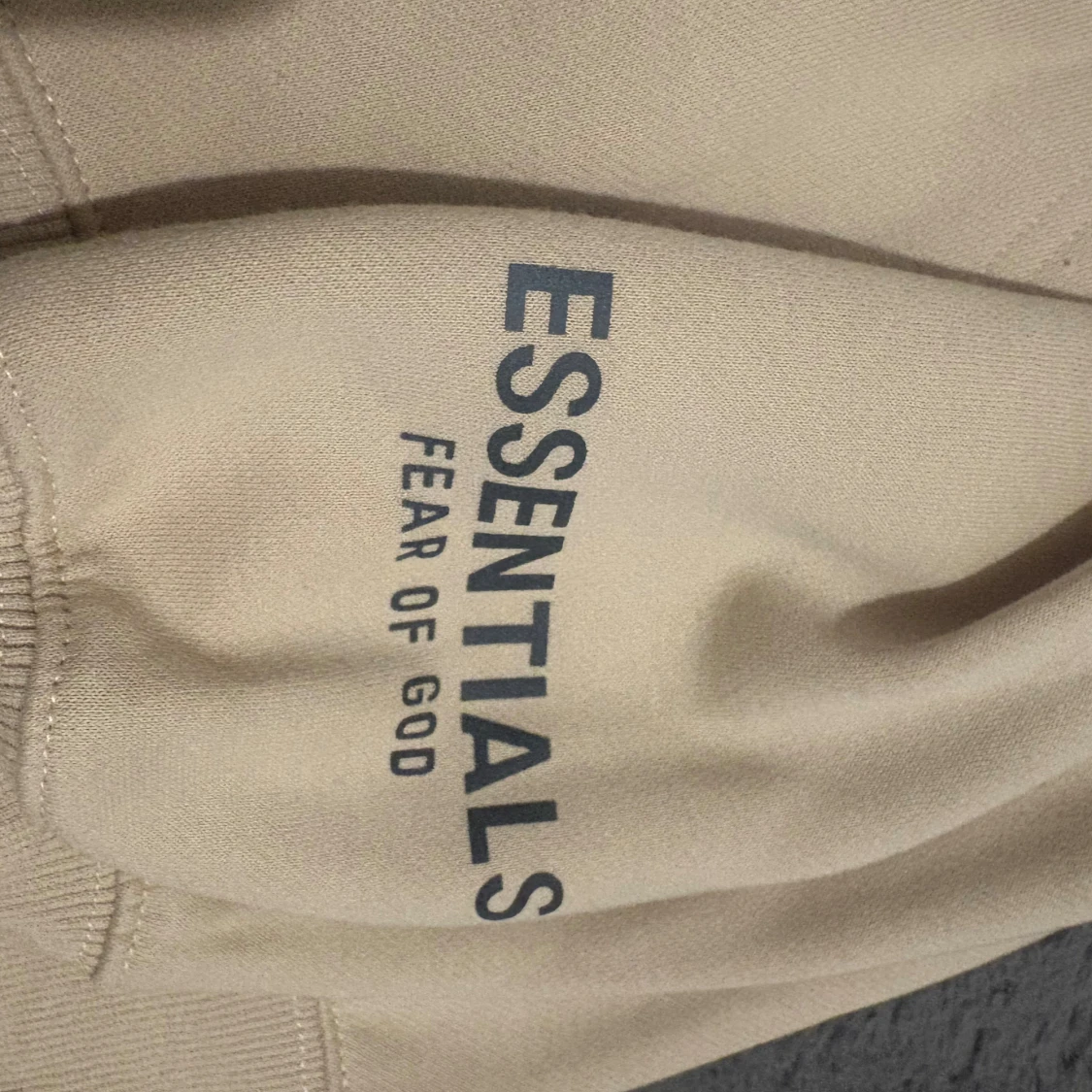 Beige Essentials Fear of God hoodie - 1