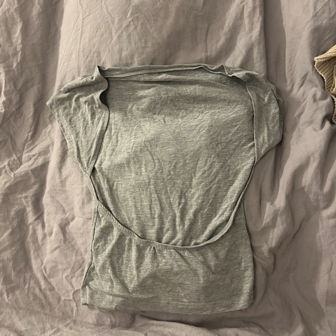 Grå öppen rygg topp från SHEIN XS - 1