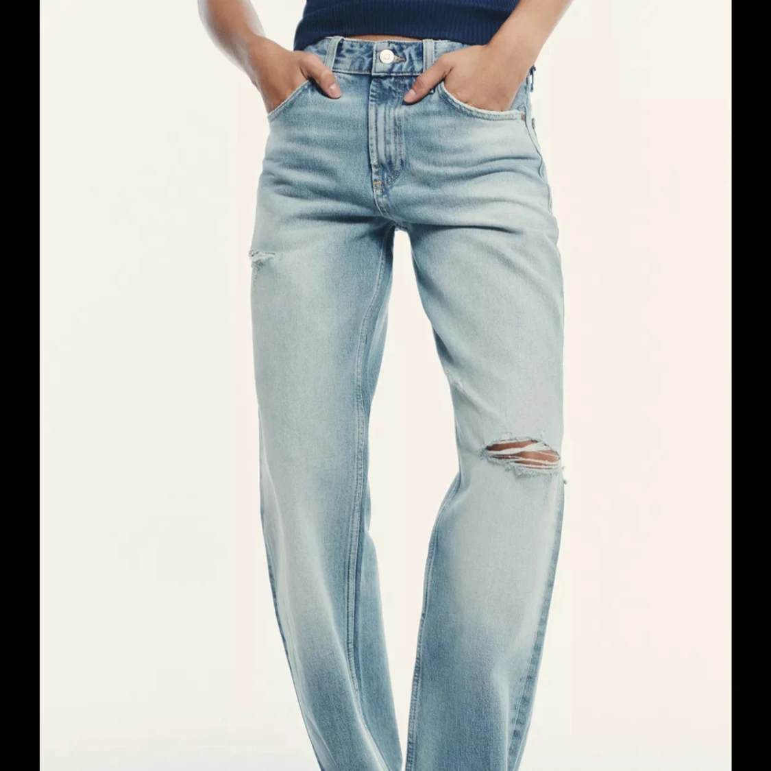 Lågmidjade Zara jeans  - 1