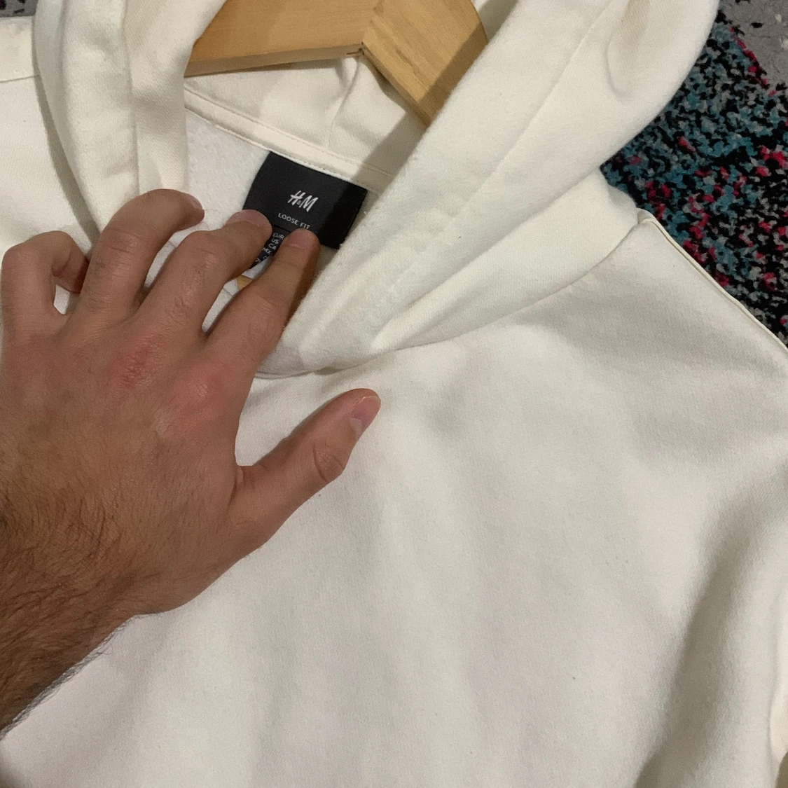 Vita mjukisbyxor från Smug, storlek M - 2