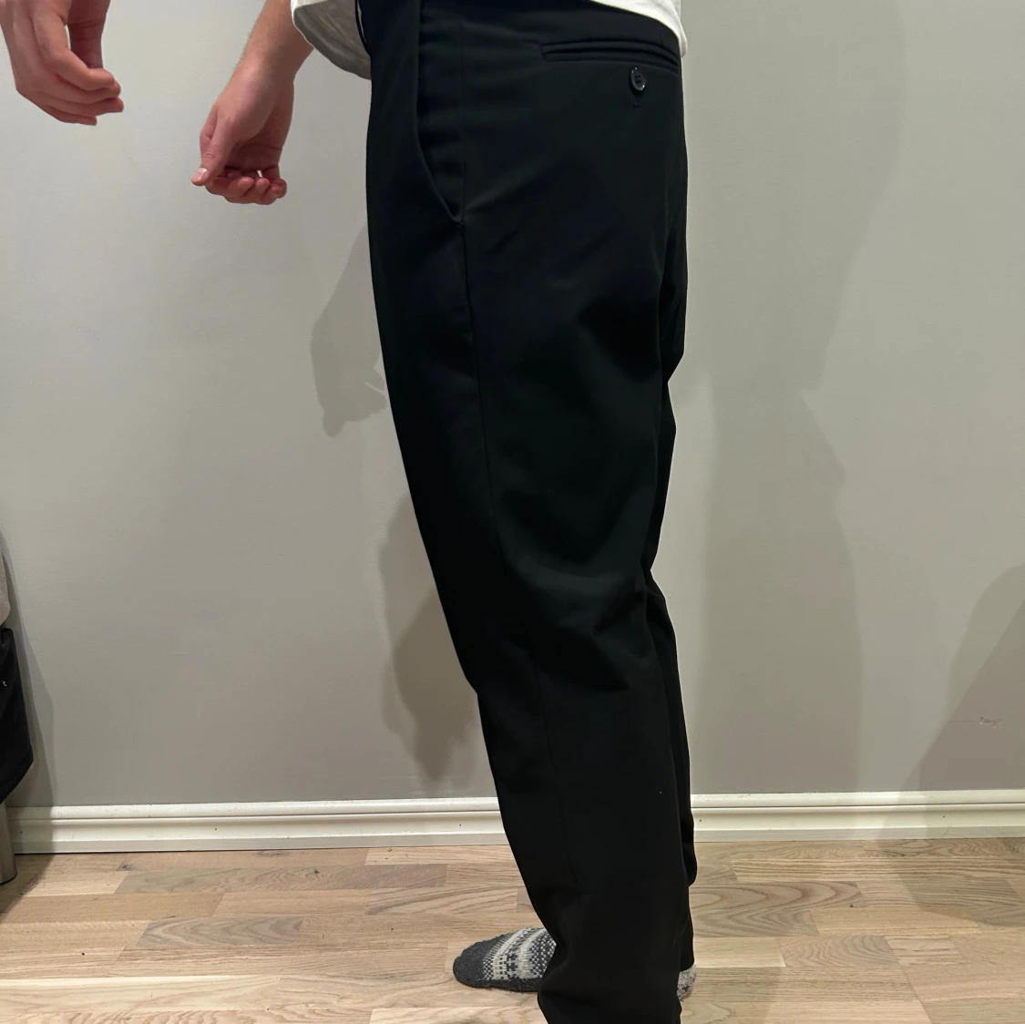 Svarta kostymbyxor H&M Slim Fit - 2