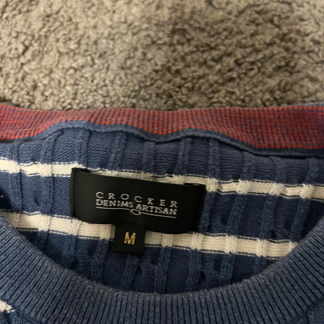 Stickad Randig Tröja  - 1