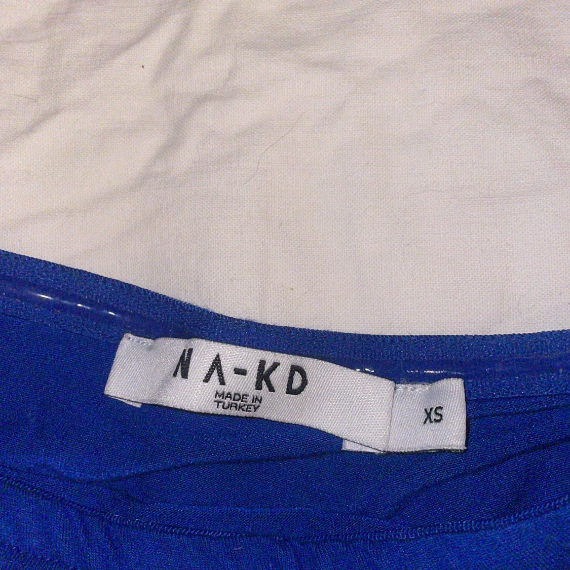 Blå bandeau tubtopp från NA-KD - 1