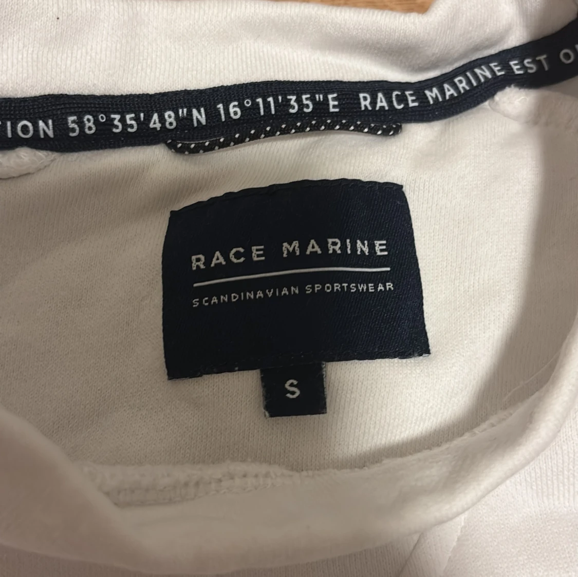 Vit sweatshirt från Race Marine S - 2