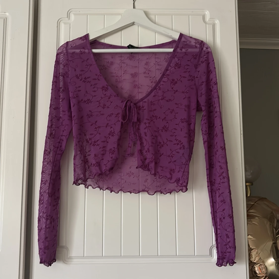 Lila mesh bolerotopp och linnetopp set - 2