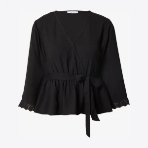 Svart omlottblus med knytband - Blus från ABOUT you