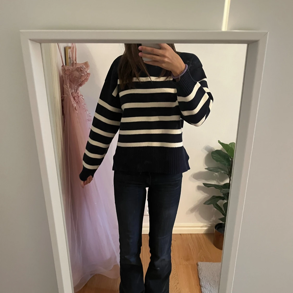 Randig stickad tröja från Zara