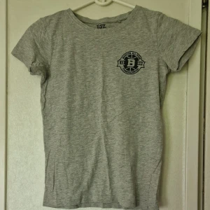 Grå t-shirt Boston All-Star - Gråmelerad t-shirt från lager 157 med tryck 'Boston All-Star Championship 1999' i mörkblått på bröstet och ryggen. Klassisk rund hals och korta ärmar. Tillverkad i mjuk bomullsblandning för en skön känsla. Perfekt för en sportig och avslappnad stil.