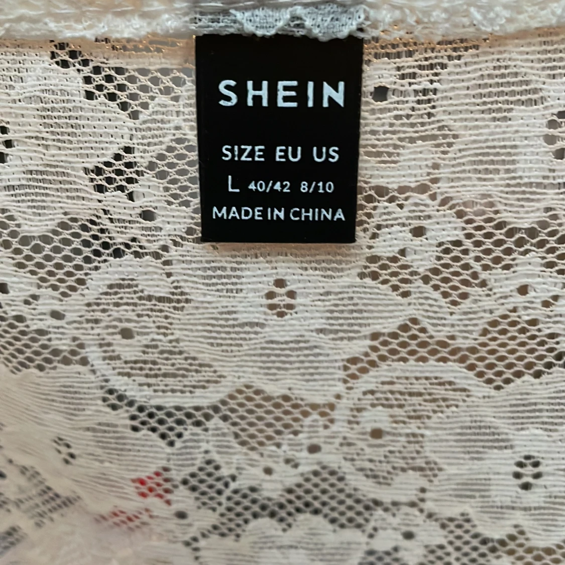 Vit spetslinne från SHEIN - 2