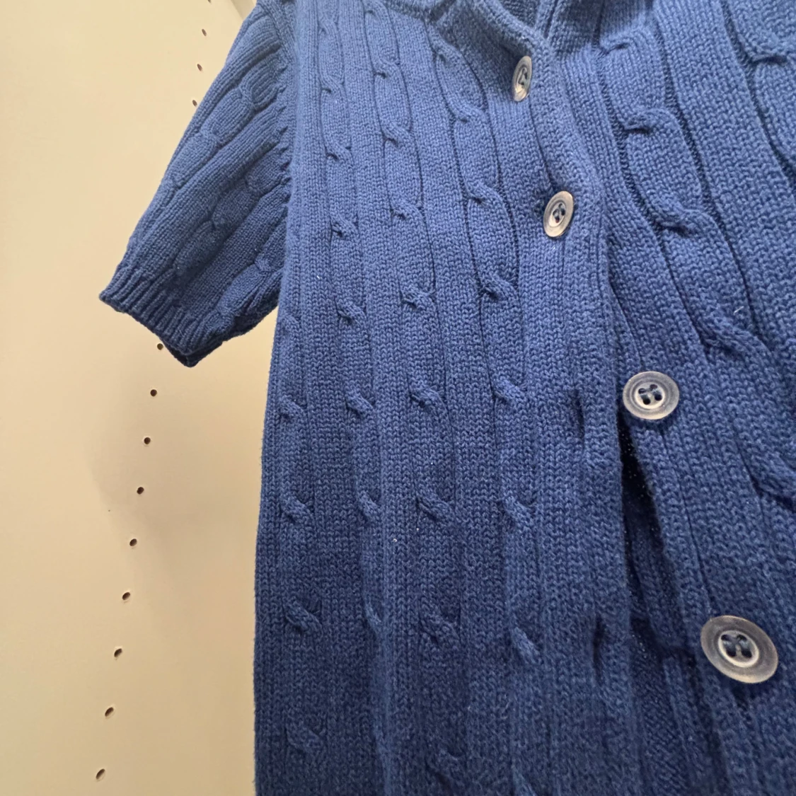 Blå stickad kofta från Gina Tricot - 2