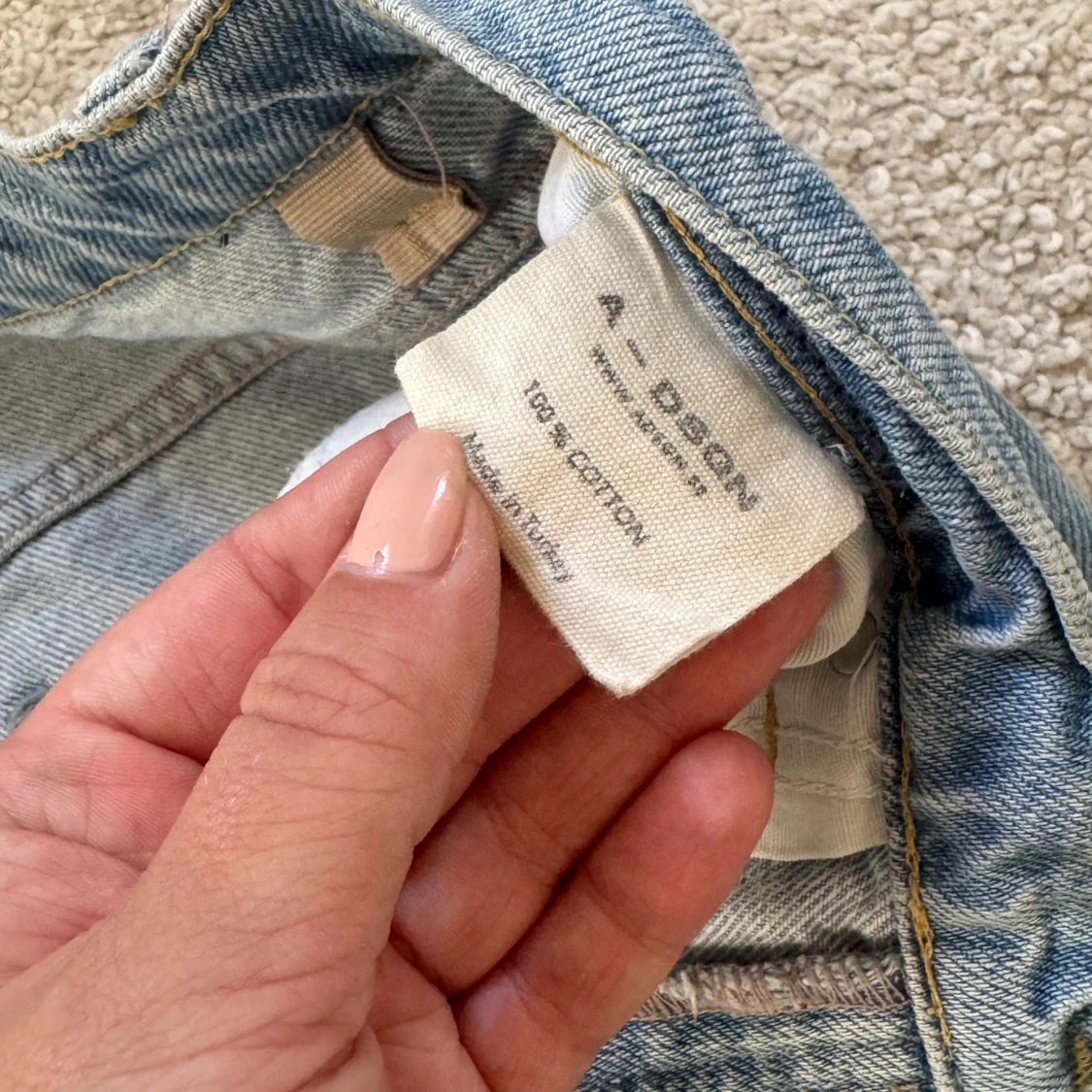 Ljusblå jeans från A_DSGN, storlek L - 2