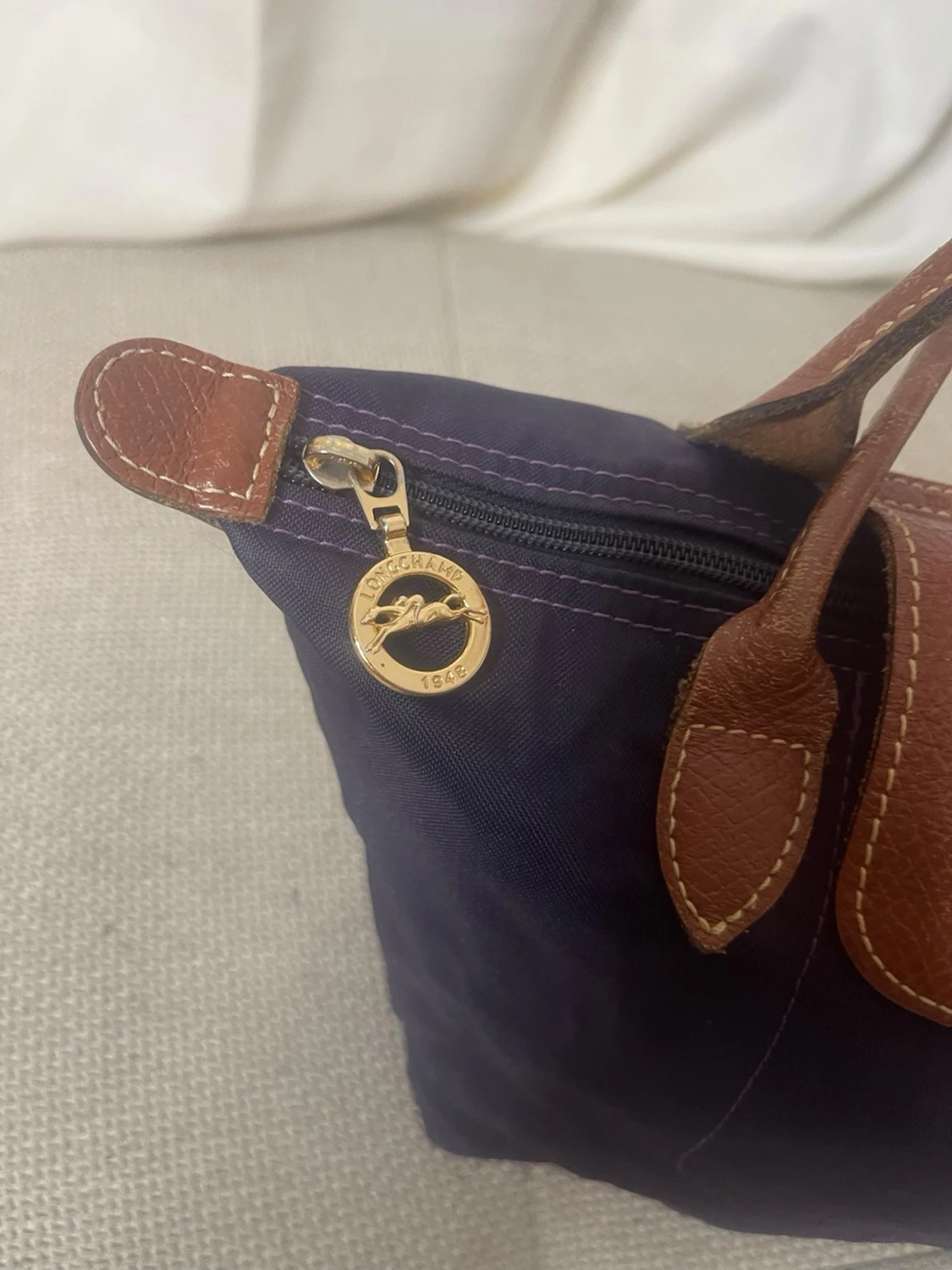 Mörkblå handväska från Longchamp - 2