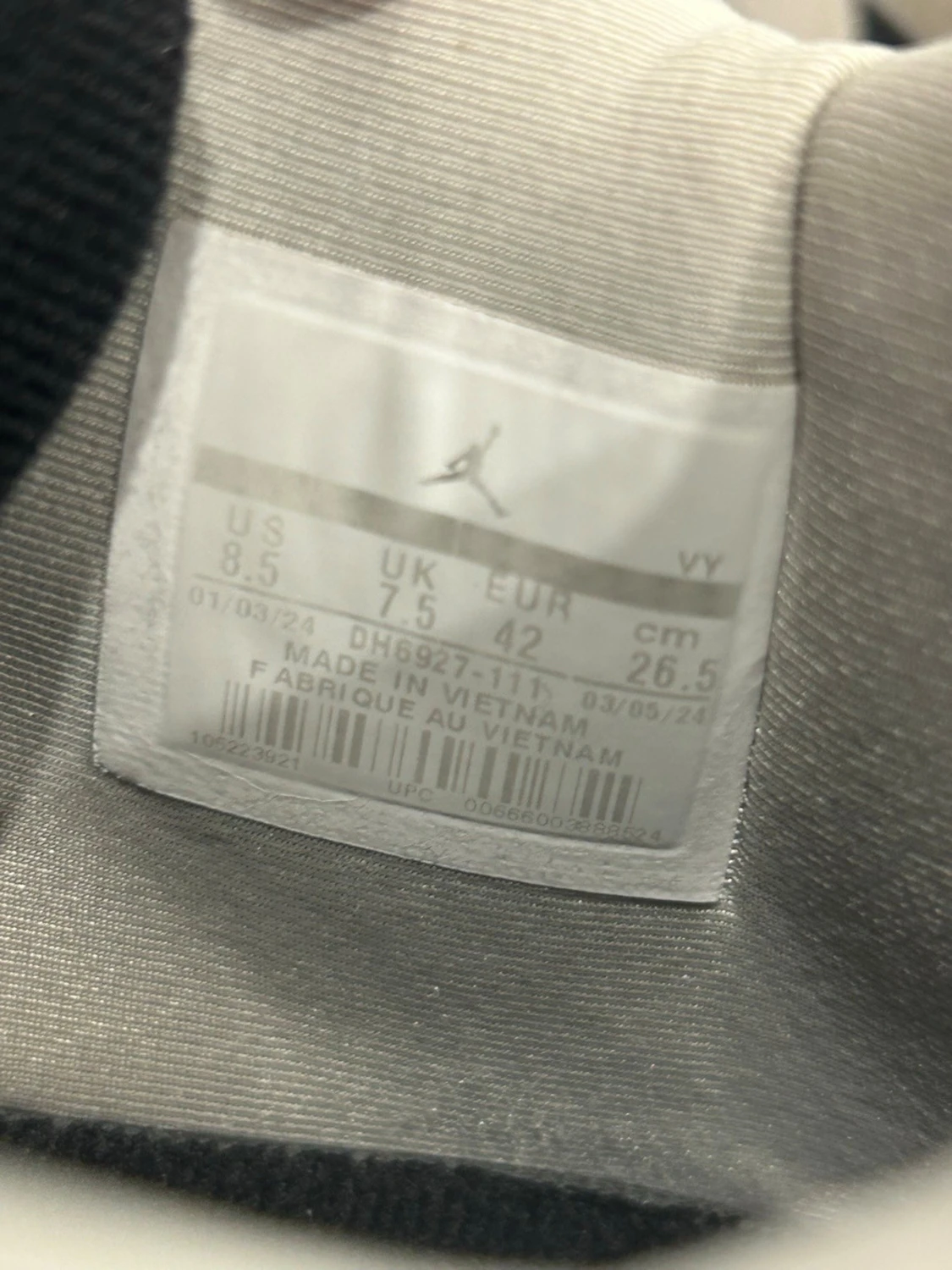 Nike Air Jordan 4 Retro Vit/Svart - 4