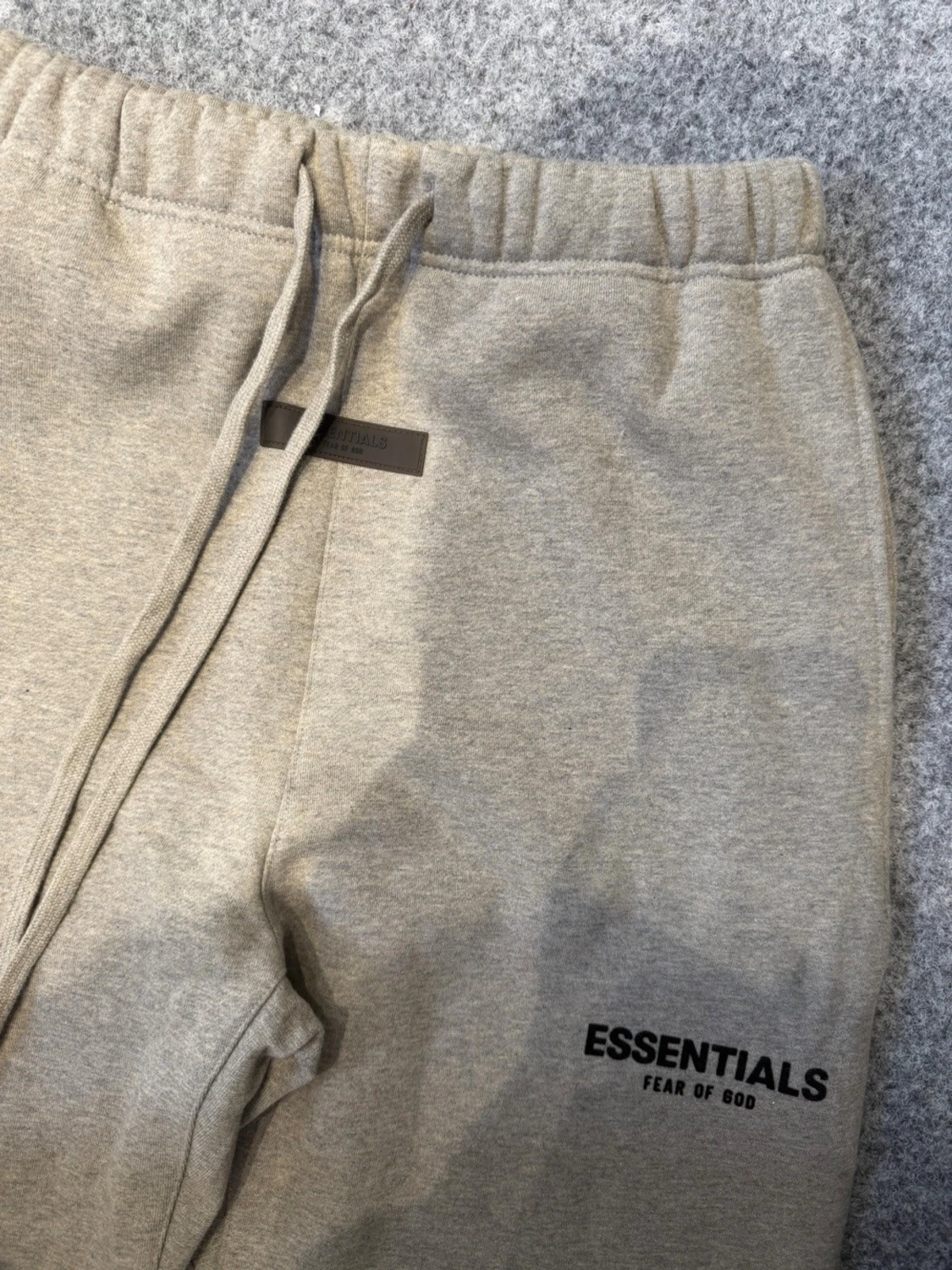 Essentials dark oatmeal gray baggy sweatpants - 2