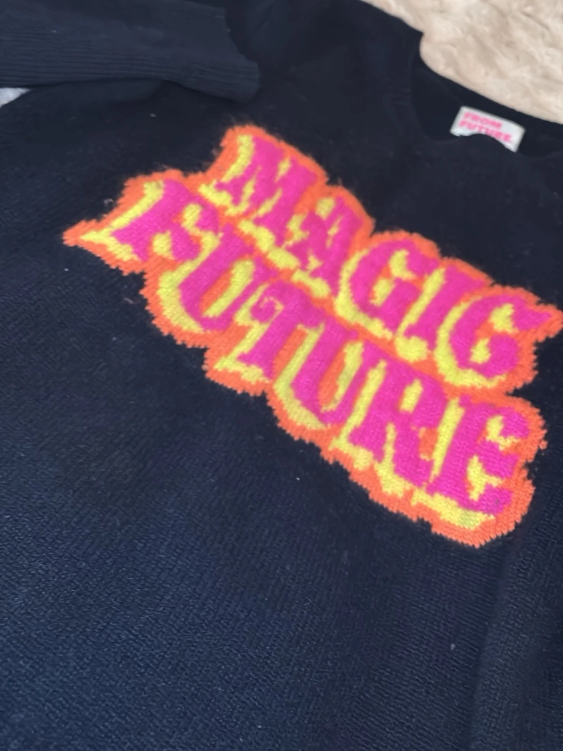 Svart Kashmir tröja From Future - 1