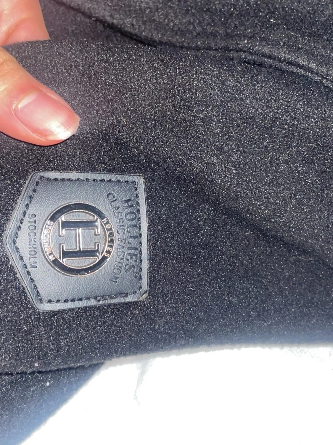 Svart kappa från Hollies med huva - 1