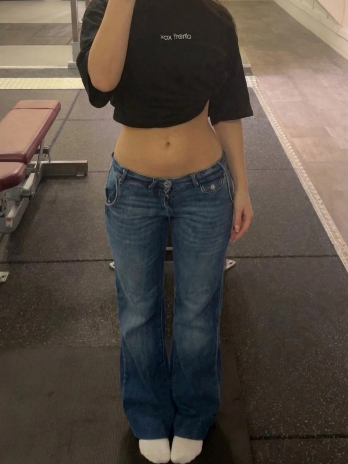 Lågmidjade jeans - 2
