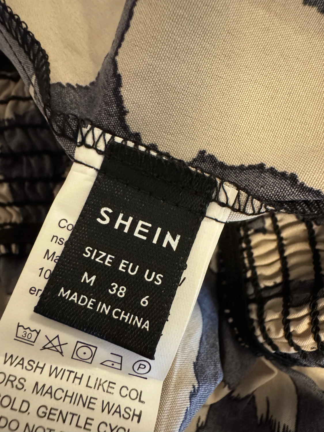 Svart och beige leopardklänning Shein - 2