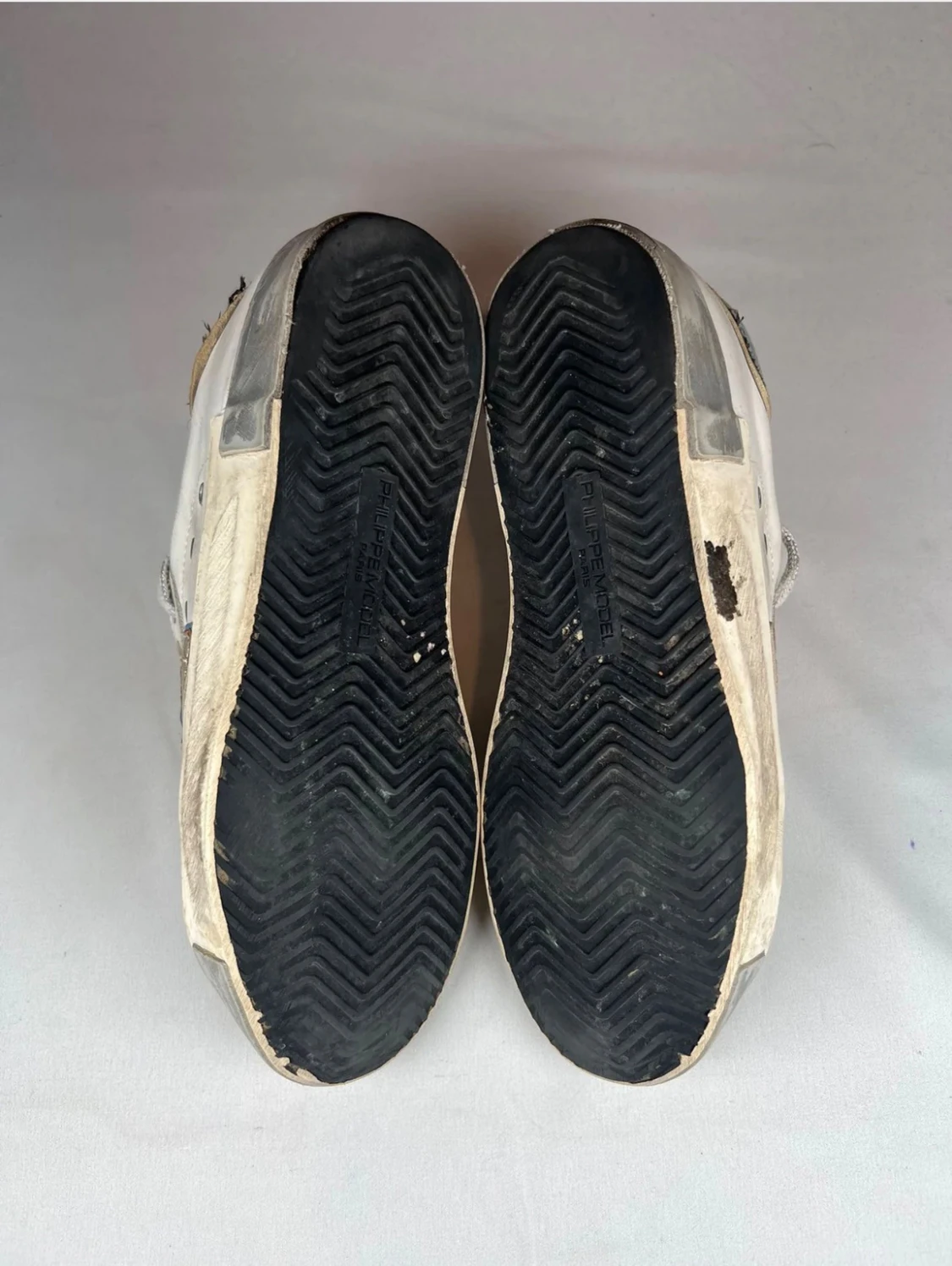 Philippe Model vita sneakers i skinn - 4