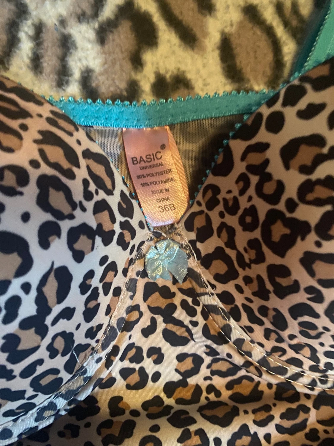 Leopardmönstrad korsettopp - 2