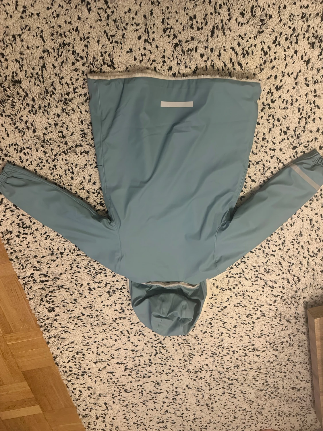 Blå regnjacka med teddyfoder - 2