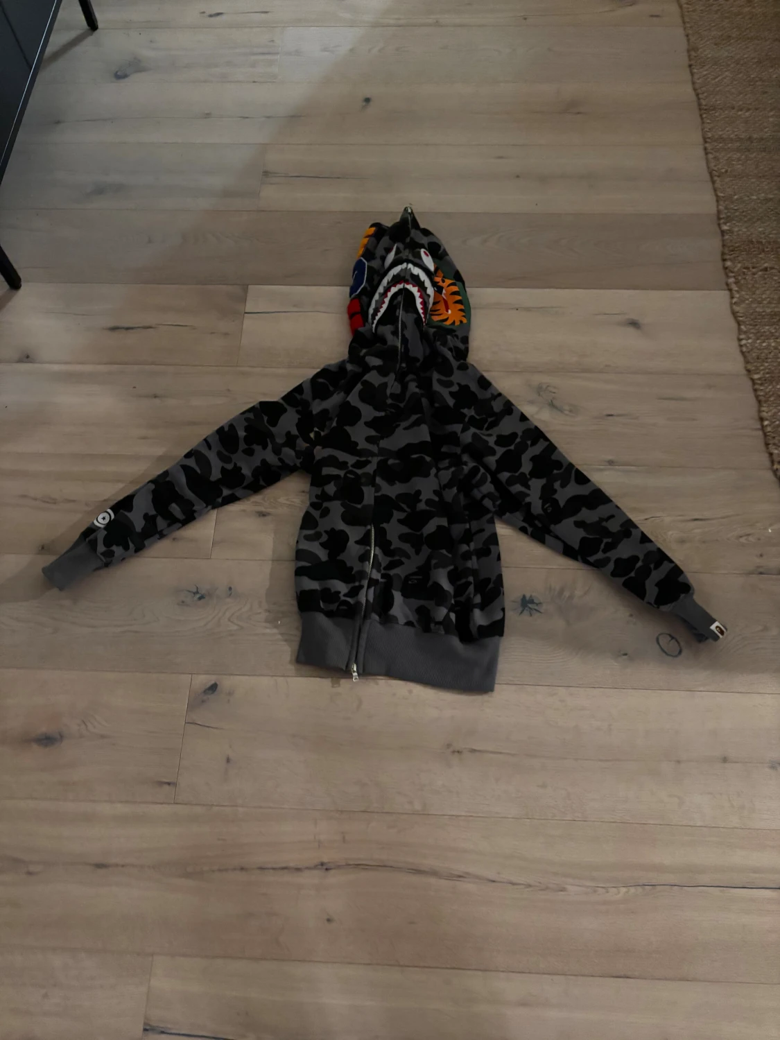 BAPE Shark Camo Zip Hoodie - 1