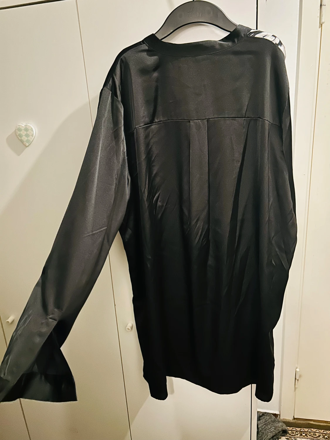 Svart blommig kortklänning Anne Klein - 1