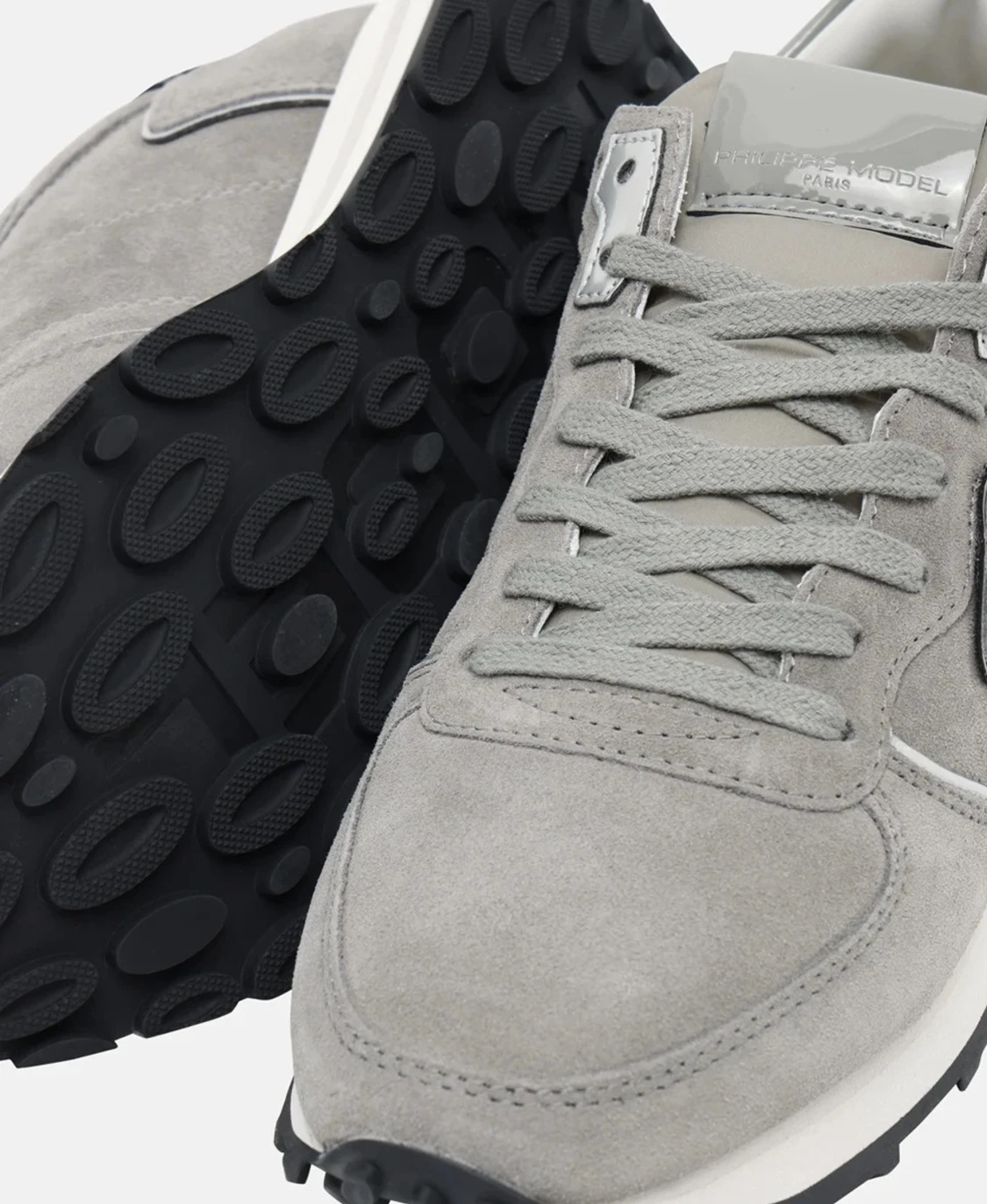 Grå Philippe Model sneakers mocka - 1