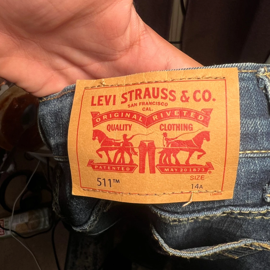 Levi's 511 Slim jeans mörkblå - 2